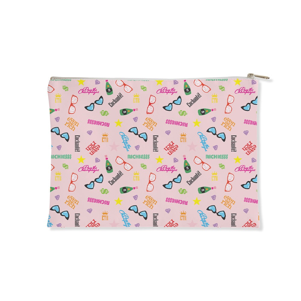 Even the Rich Mash Pattern Accessory Pouch