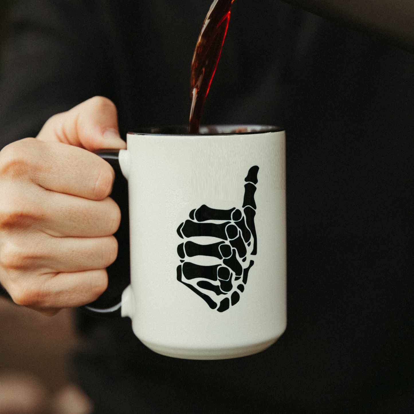 MrBallen Skeleton Thumb Mug