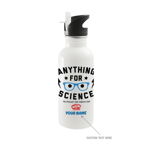 Wow in the World Anything For Science Personalized Water Bottle-2