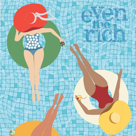 Even the Rich Pool Beach Towel-1