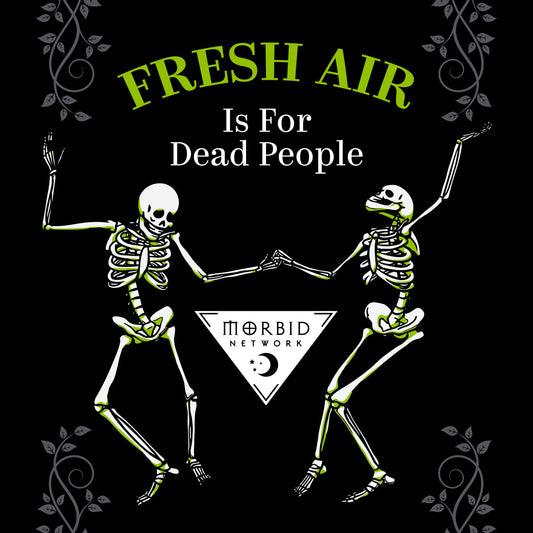 Morbid Fresh Air Is For Dead People Sherpa Blanket-2