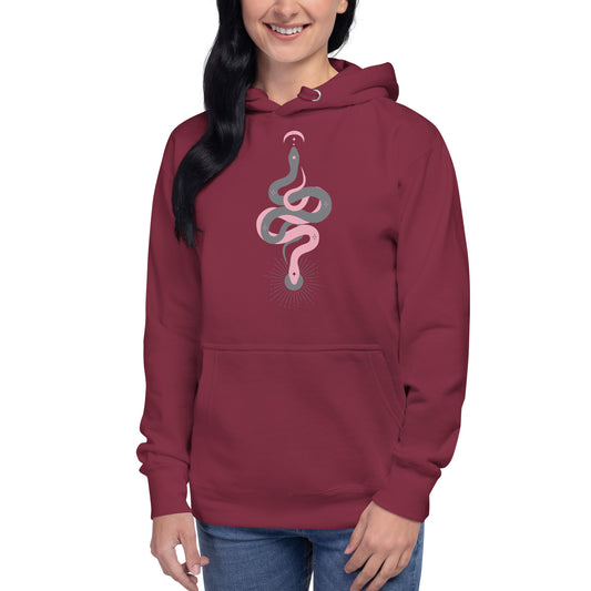 Morbid Alaina and Ash Snakes Hooded Sweatshirt-2