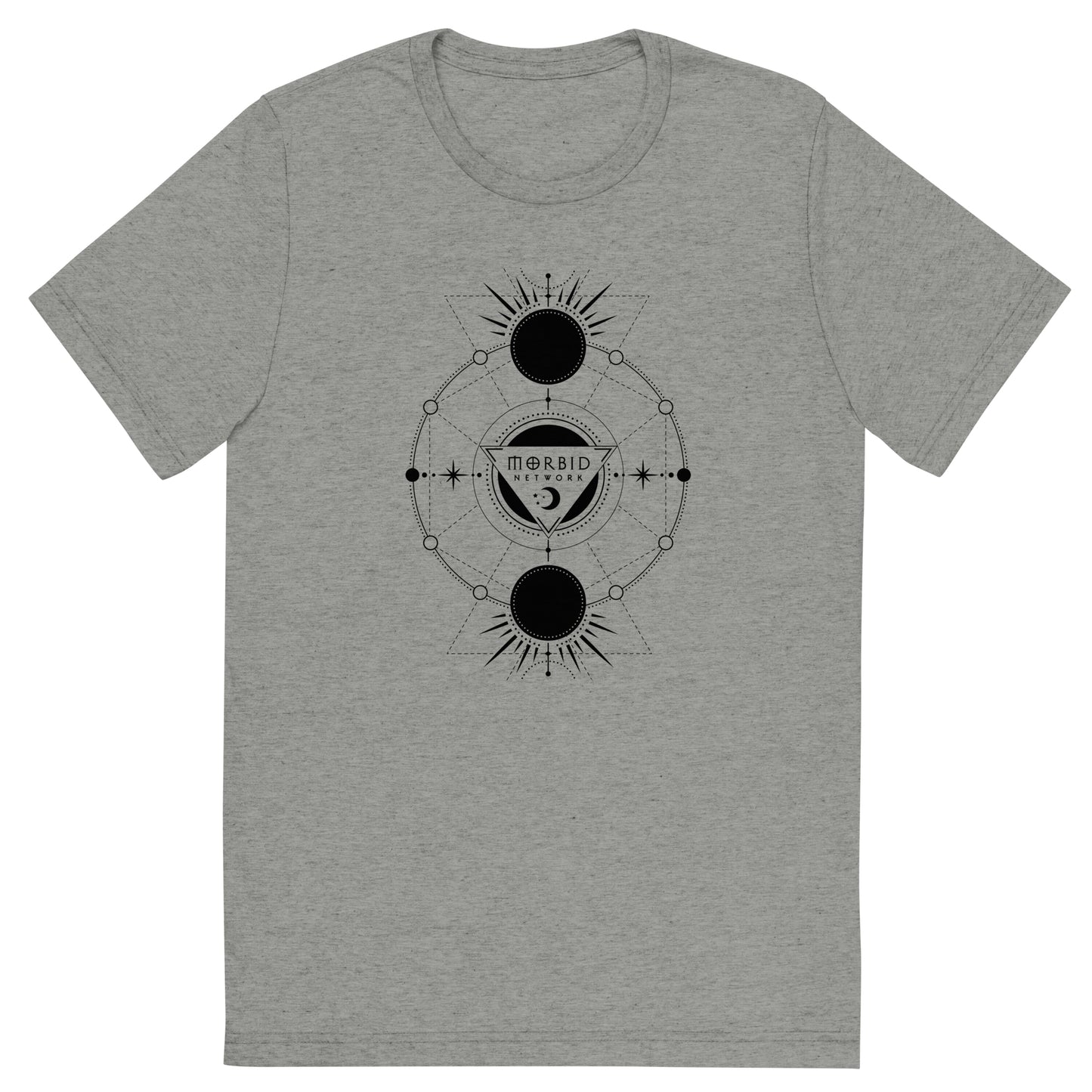 Morbid Celestial Design Tri-Blend T-Shirt