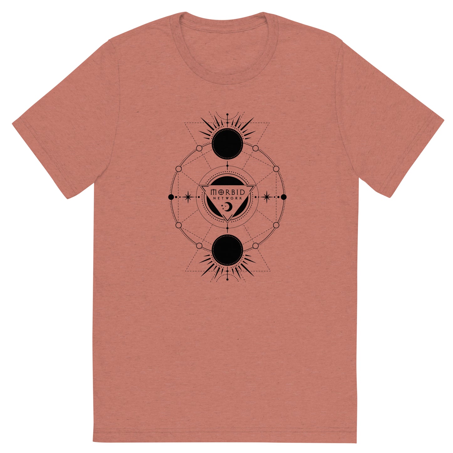 Morbid Celestial Design Unisex Tri-Blend T-Shirt