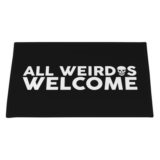 Morbid All Weirdos Welcome Doormat-2