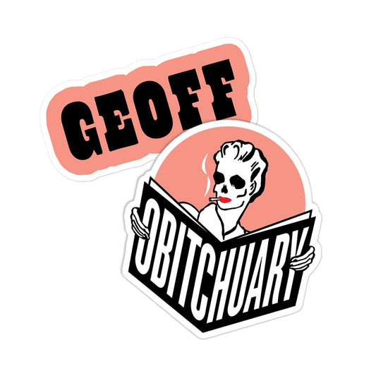 Obitchuary Logo & Geoff Sticker Set-0