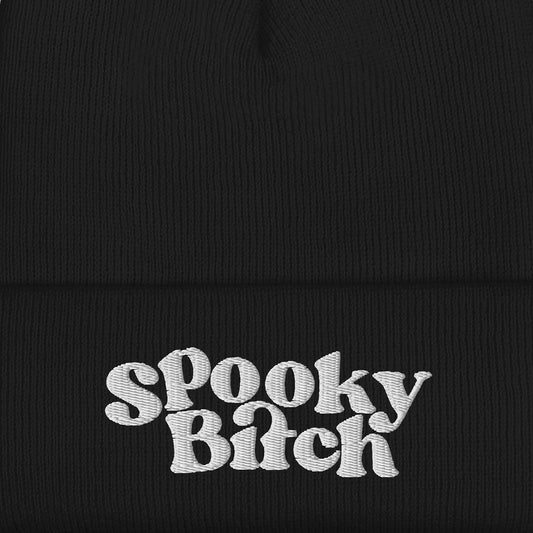 RedHanded Spooky Bitch Embroidered Beanie-1