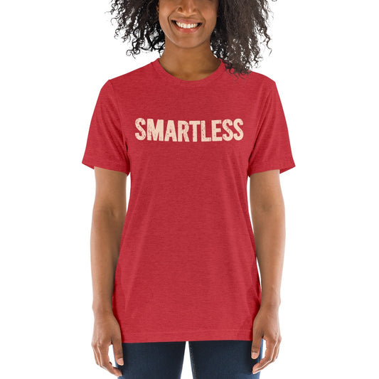 SmartLess Logo Adult Tri-Blend T-Shirt-5