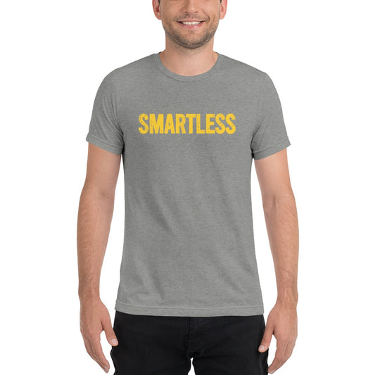 SmartLess Logo Adult Tri-Blend T-Shirt-16