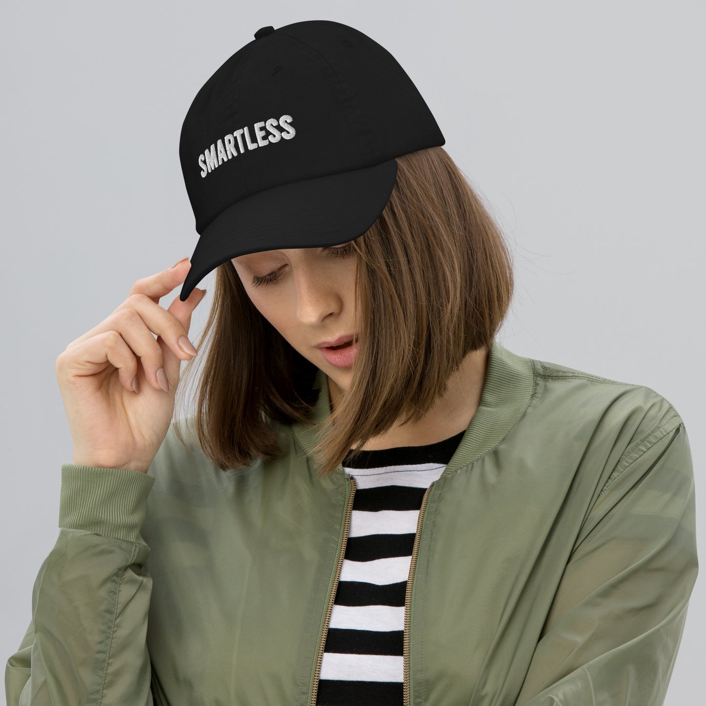 SmartLess Logo Embroidered Champion Dad Hat