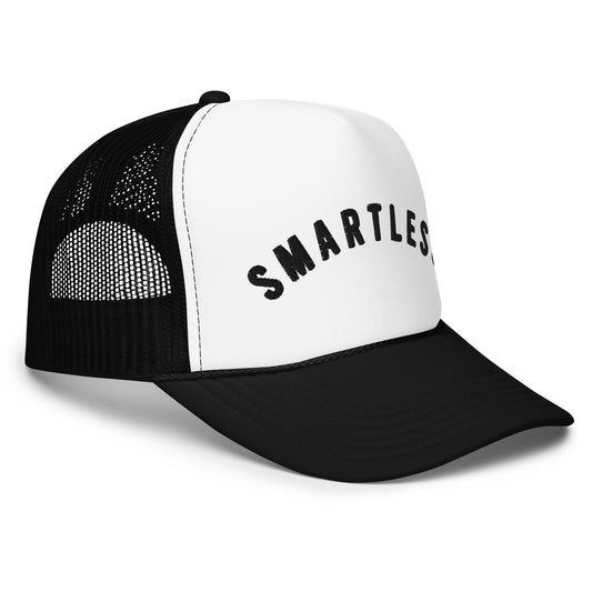 SmartLess Logo Embroidered Foam Trucker Hat-3