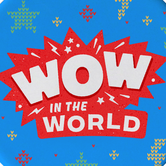 Wow in the World Logo Double-Sided Ornament-3