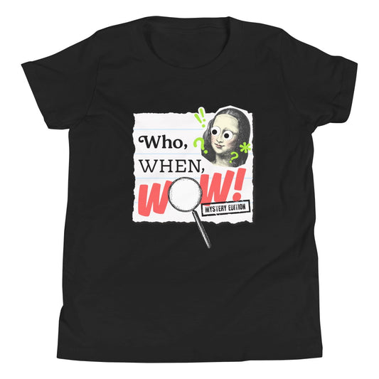 Who, When, WOW! Kids T-Shirt-2