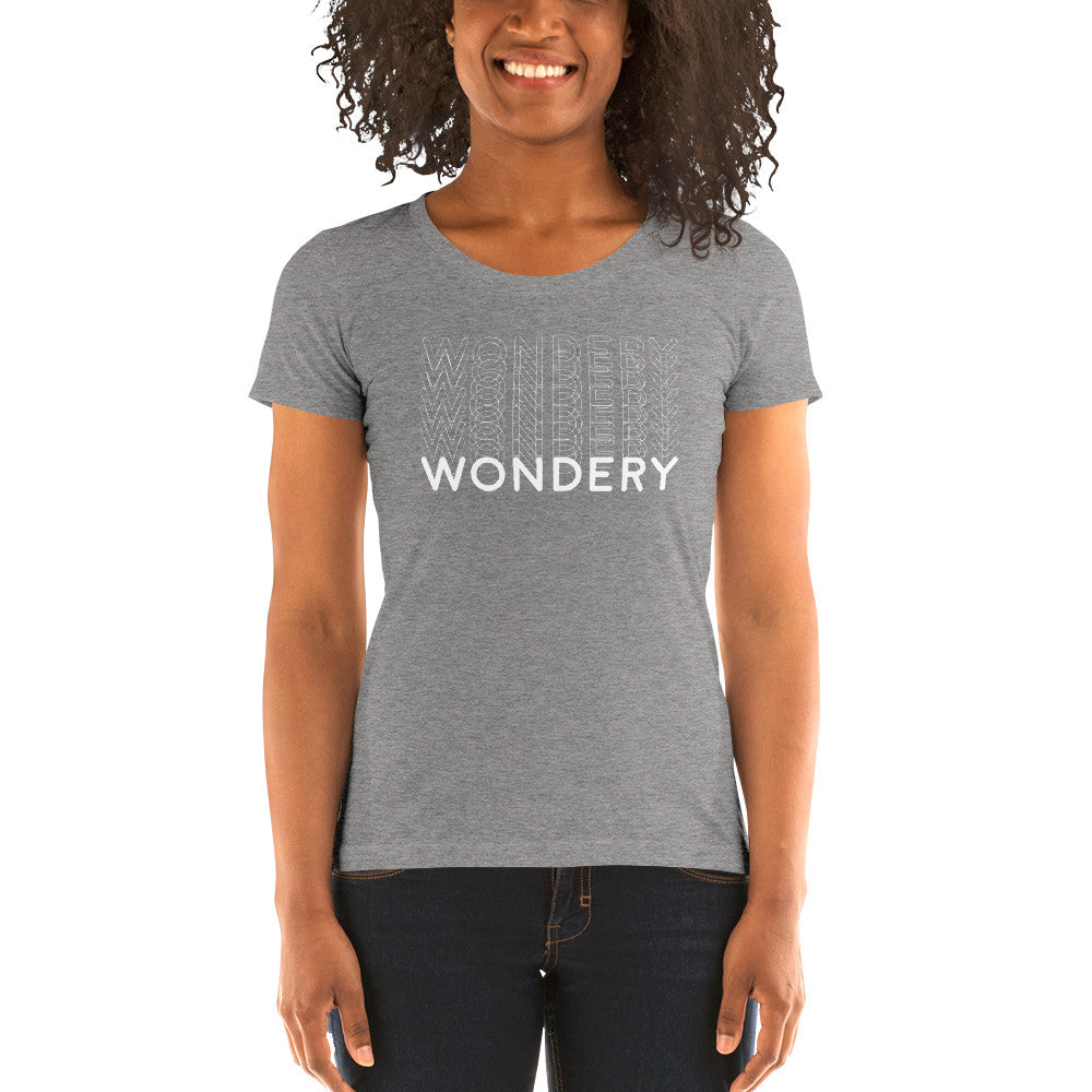 Wondery Repeating Women's Tri-Blend T-Shirt