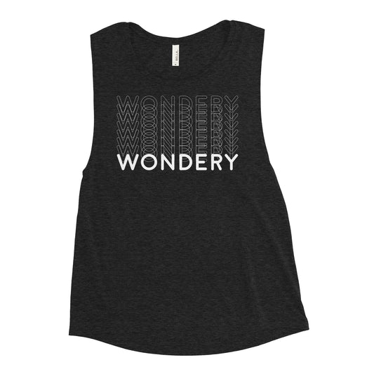 Wondery Repeating Women's Muscle Tank Top-1