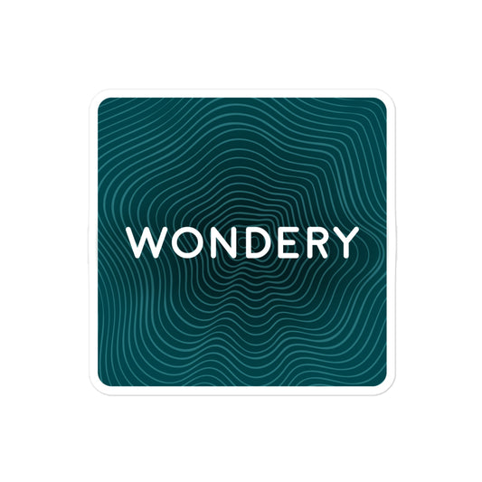 Wondery Logo Die Cut Sticker-0