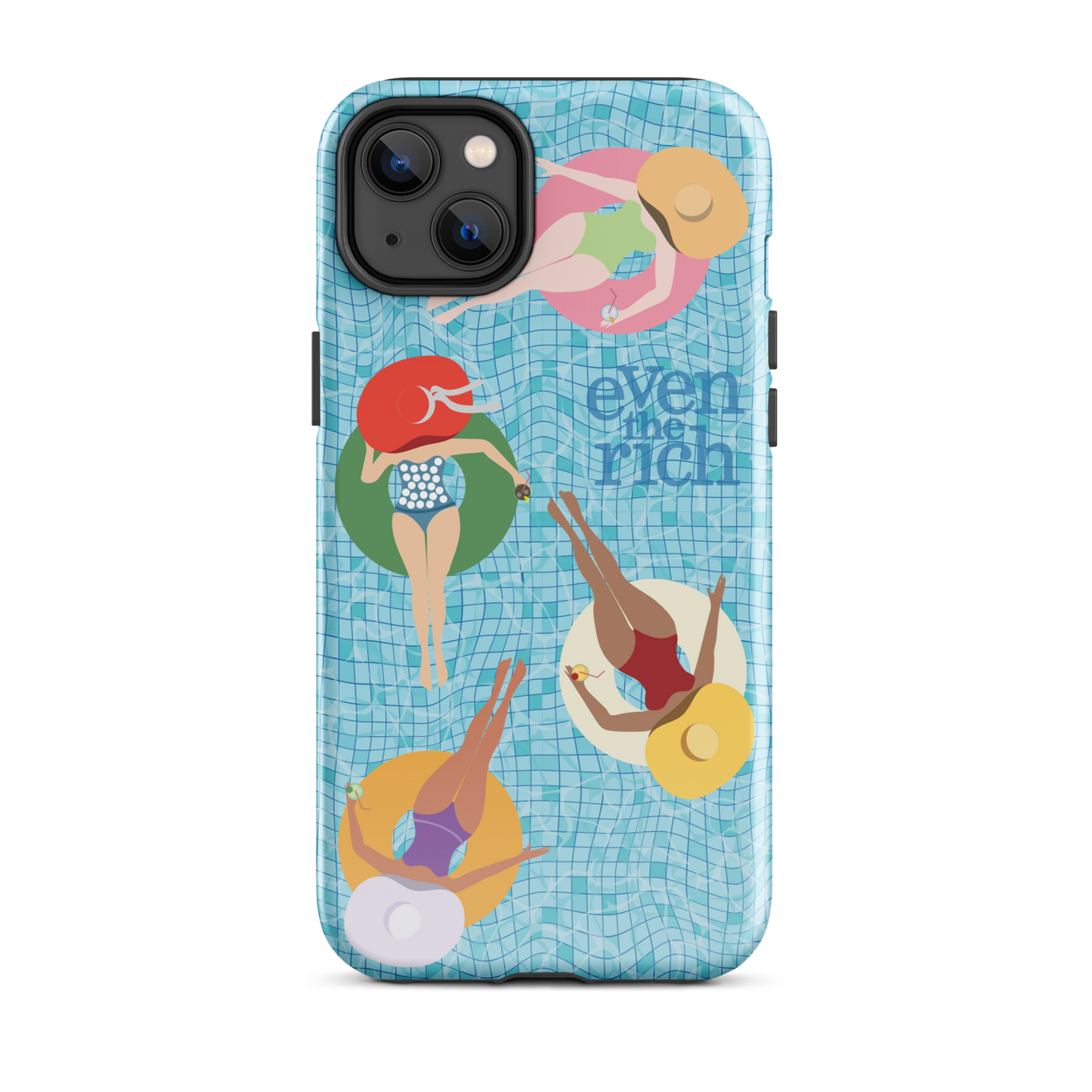 Even the Rich Pool Tough Phone Case - iPhone