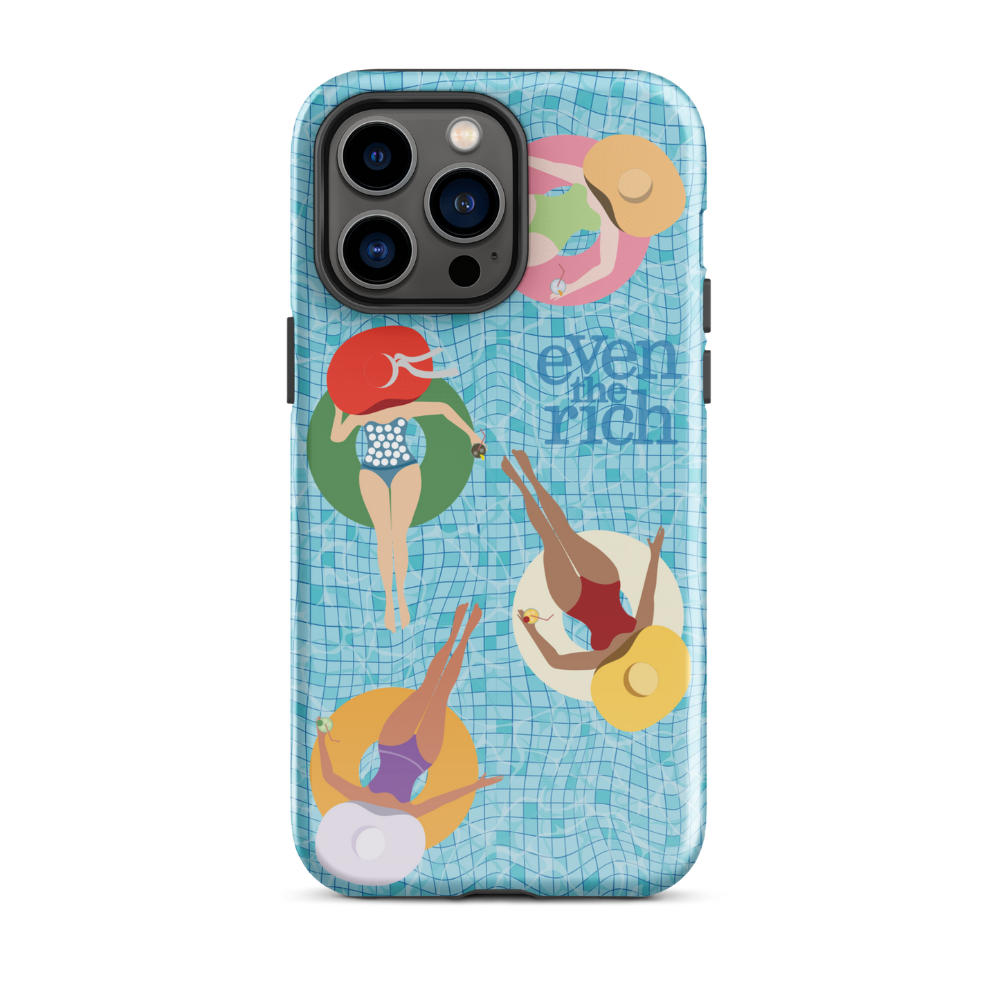 Even the Rich Pool Tough Phone Case - iPhone