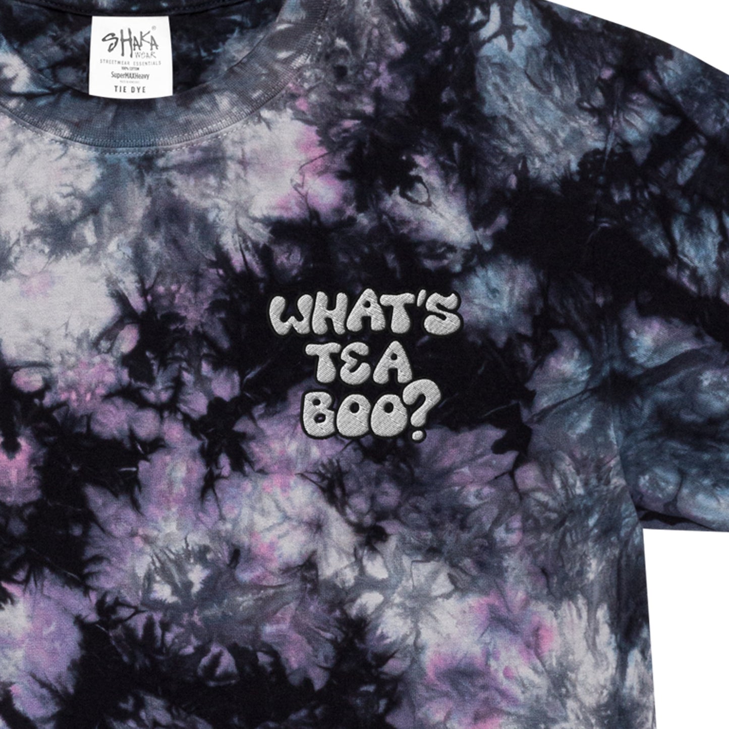 Keke Palmer "What's Tea, Boo?" Oversized Tie-Dye T-Shirt