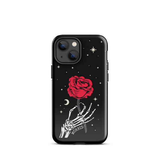 Morbid Skeleton Rose iPhone Tough Case-15