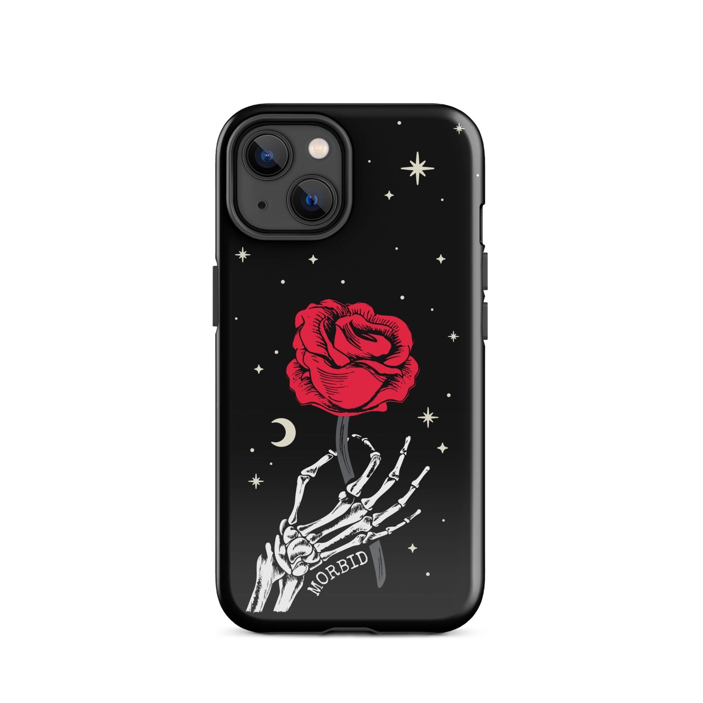 Morbid Skeleton Rose iPhone Tough Case