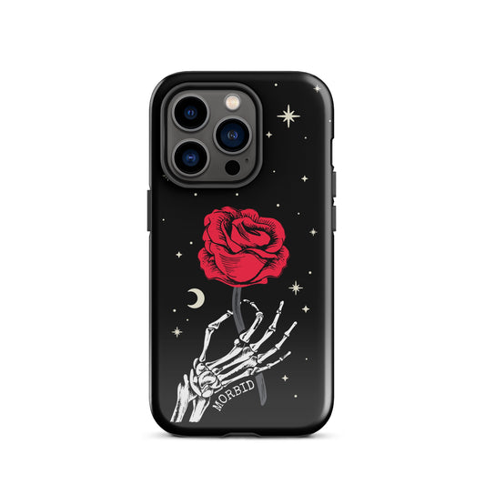 Morbid Skeleton Rose iPhone Tough Case-30