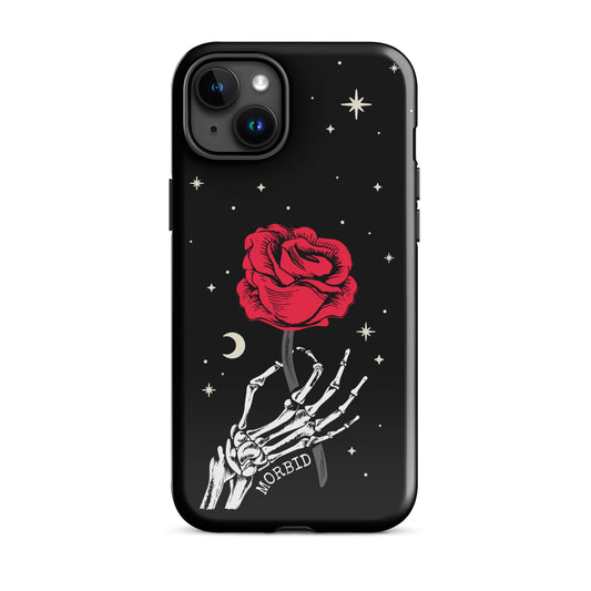Morbid Skeleton Rose iPhone Tough Case-39