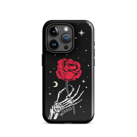 Morbid Skeleton Rose iPhone Tough Case-42