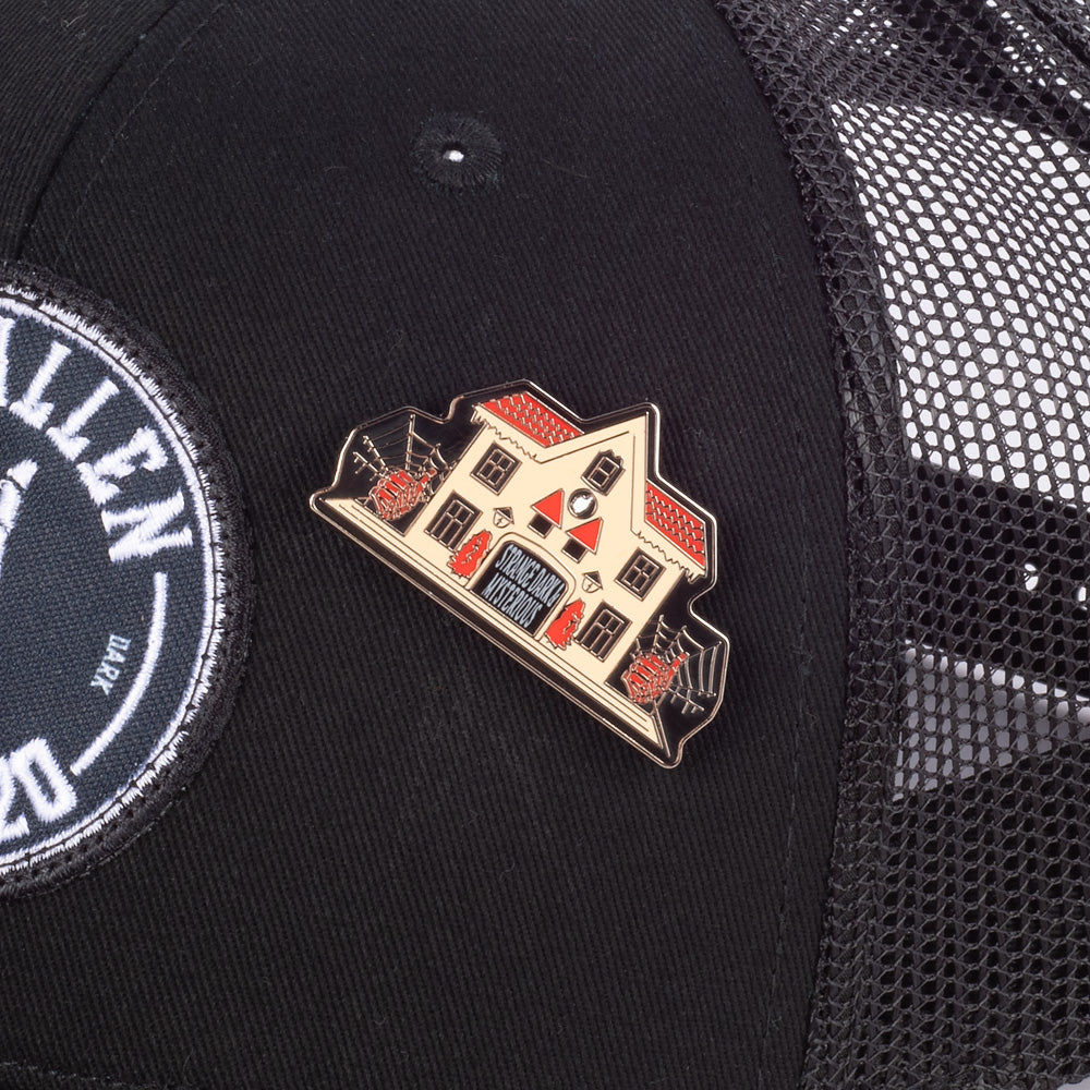 MrBallen Haunted Holiday House Enamel Pin