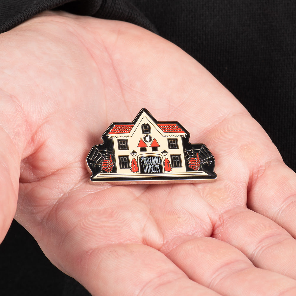 MrBallen Haunted Holiday House Enamel Pin