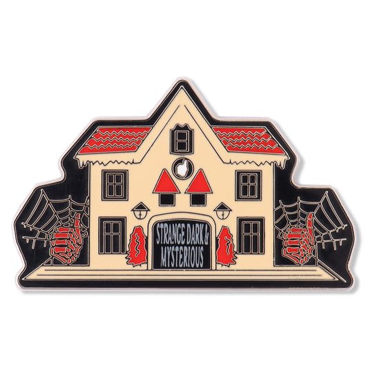 MrBallen Haunted Holiday House Enamel Pin-3