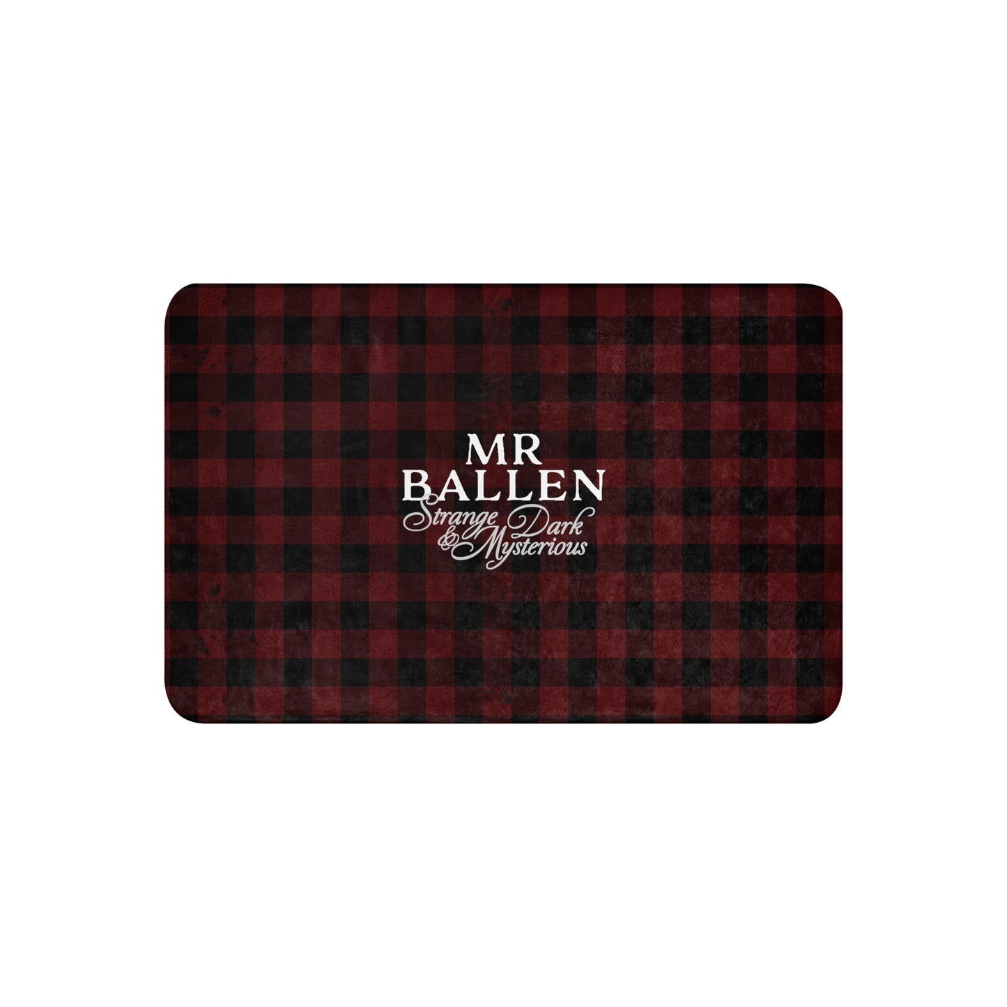 MrBallen Strange, Dark & Mysterious Plaid Sherpa Blanket