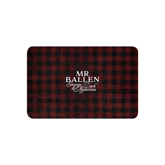 MrBallen Strange, Dark & Mysterious Plaid Sherpa Blanket-0