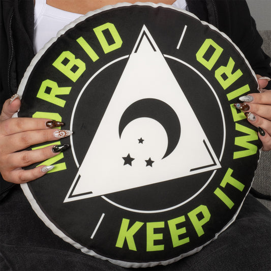 Morbid Keep It Weird Pillow-1