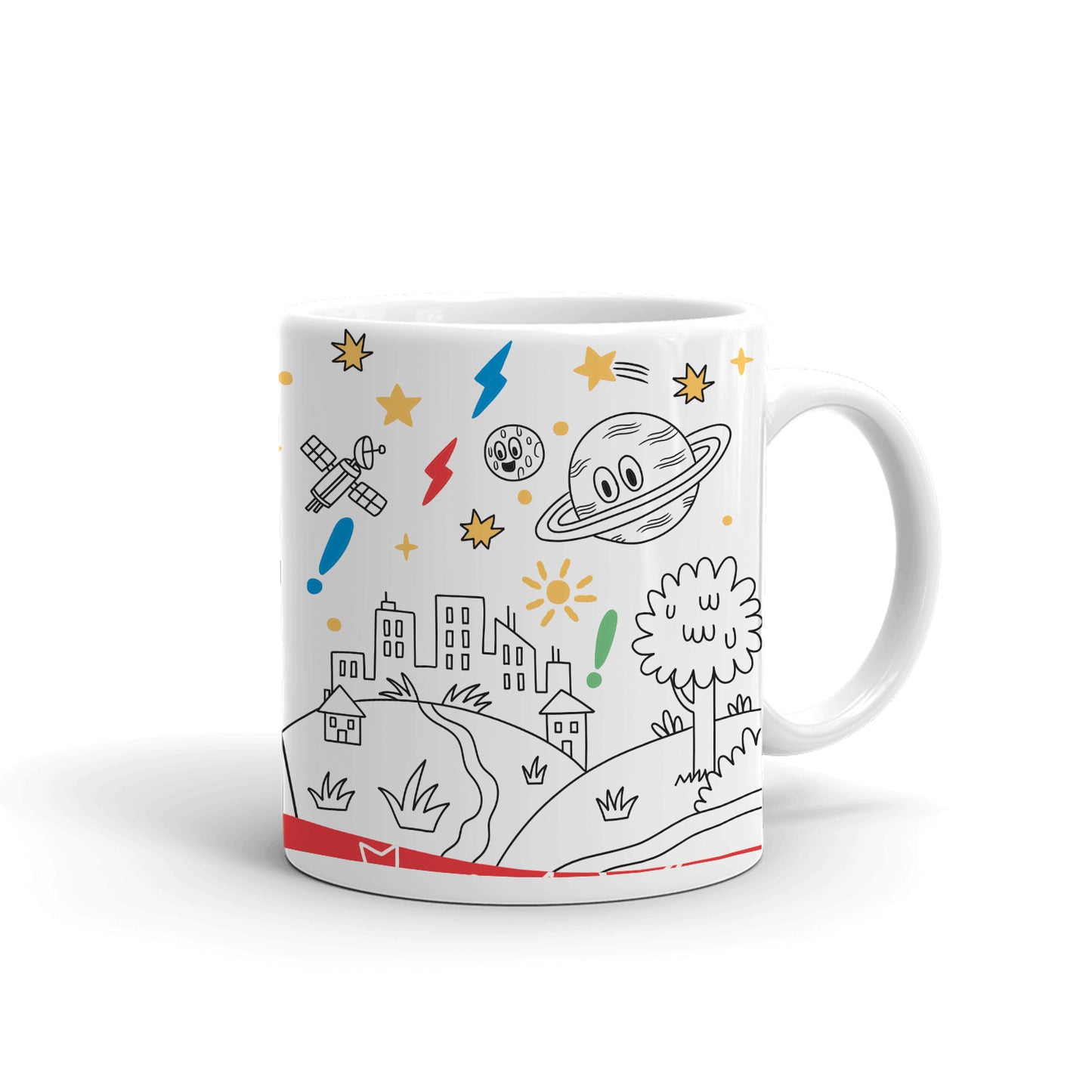 Wow in the World Astronaut Personalized White Mug