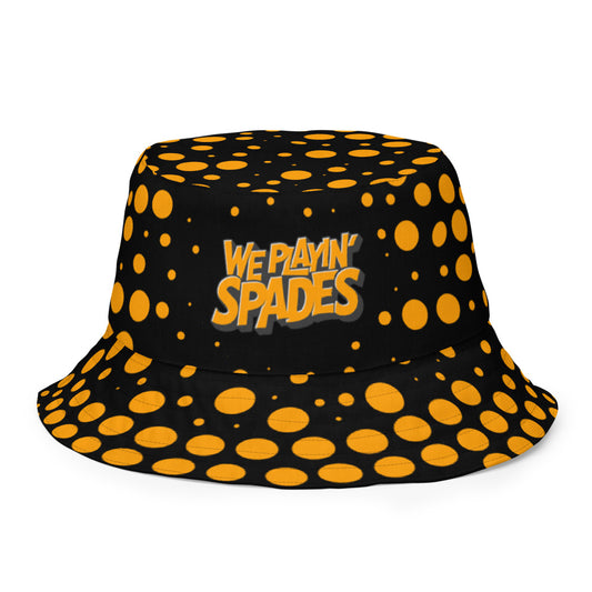 We Playin' Spades Reversible Bucket Hat-1