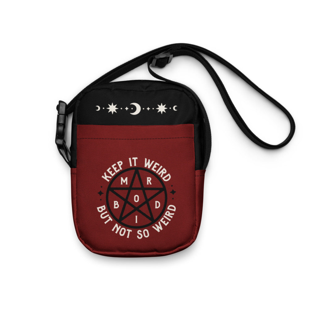 Morbid Keep It Weird But Not So Weird Crossbody Bag