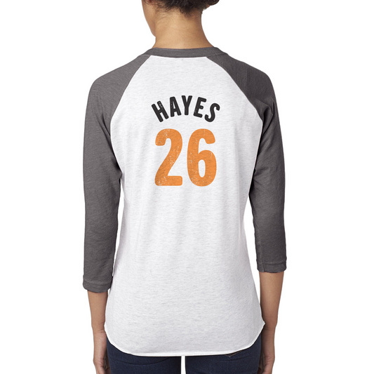 SmartLess Hayes 3/4 Sleeve Baseball T-Shirt-0