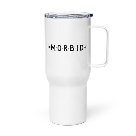 Morbid Keep It Weird But Not So Weird Travel Mug-4