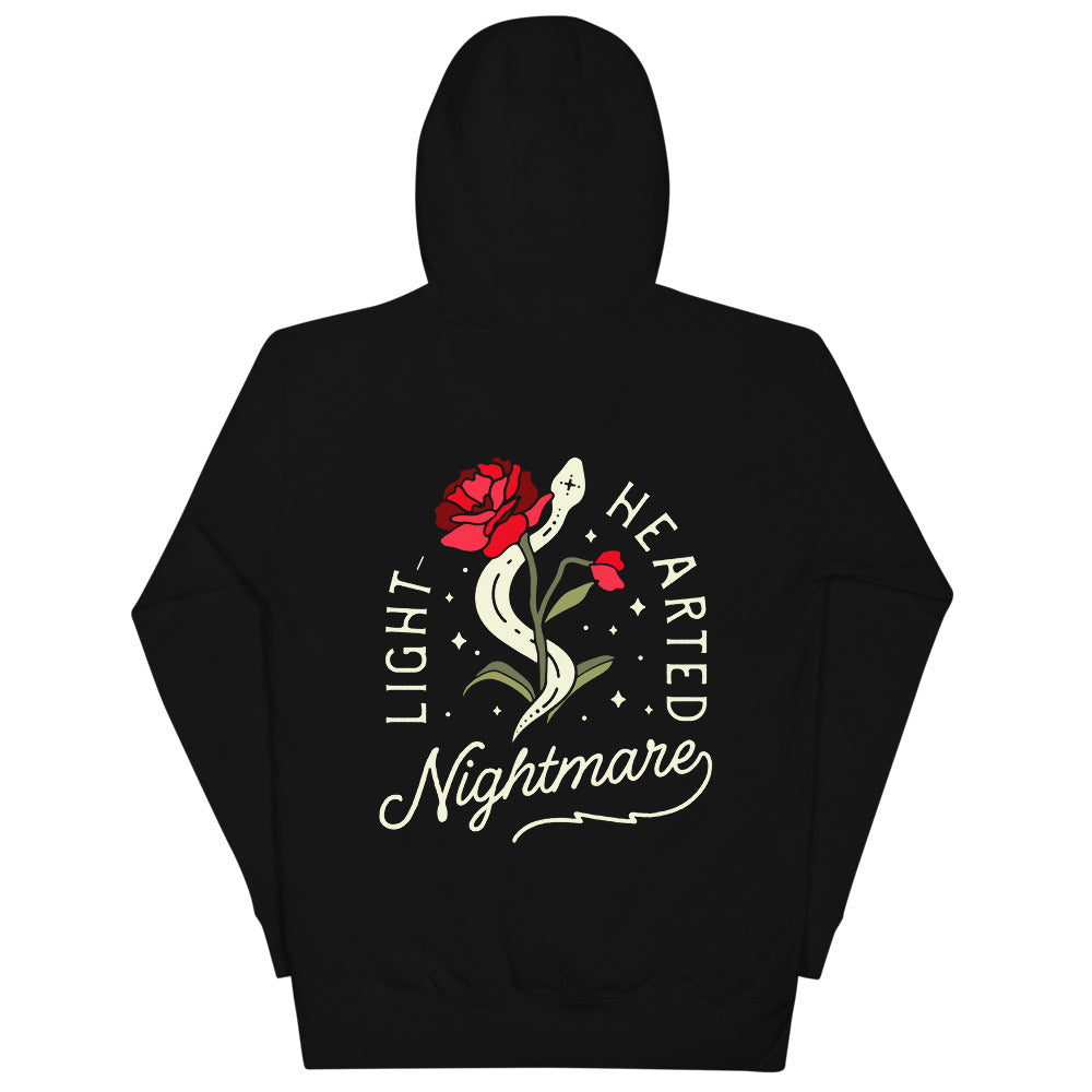 Morbid Lighthearted Nightmare Embroidered Hoodie