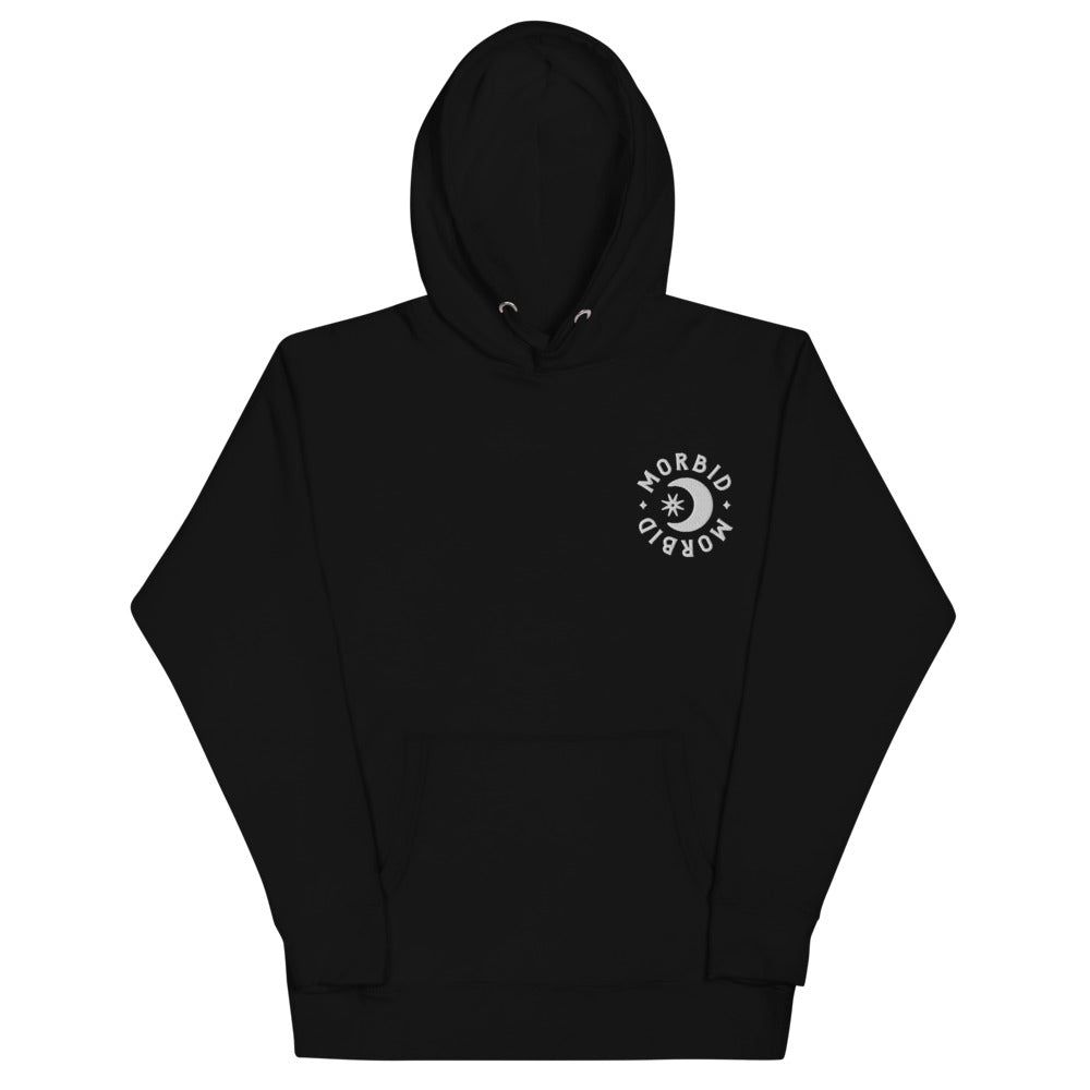 Morbid Lighthearted Nightmare Embroidered Hoodie