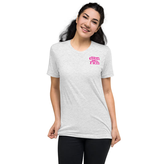 Even the Rich Logo Adult Tri-Blend T-Shirt-1