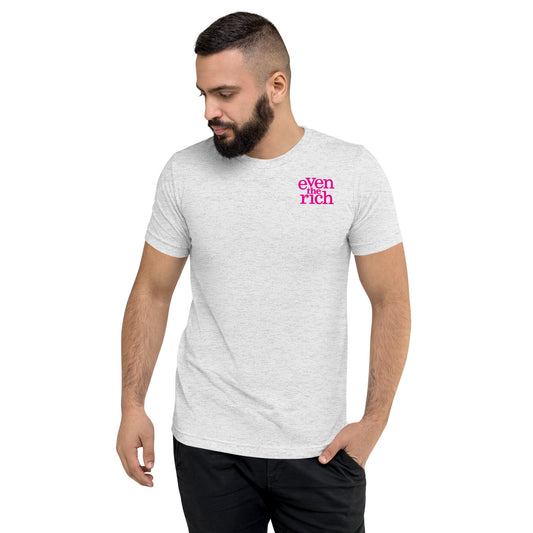 Even the Rich Logo Adult Tri-Blend T-Shirt-2