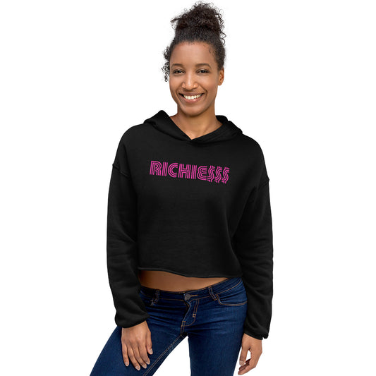 Even the Rich Richies Women's Cropped Hoodie-1