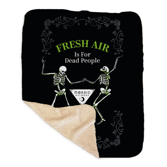 Morbid Fresh Air Sherpa Blanket-0