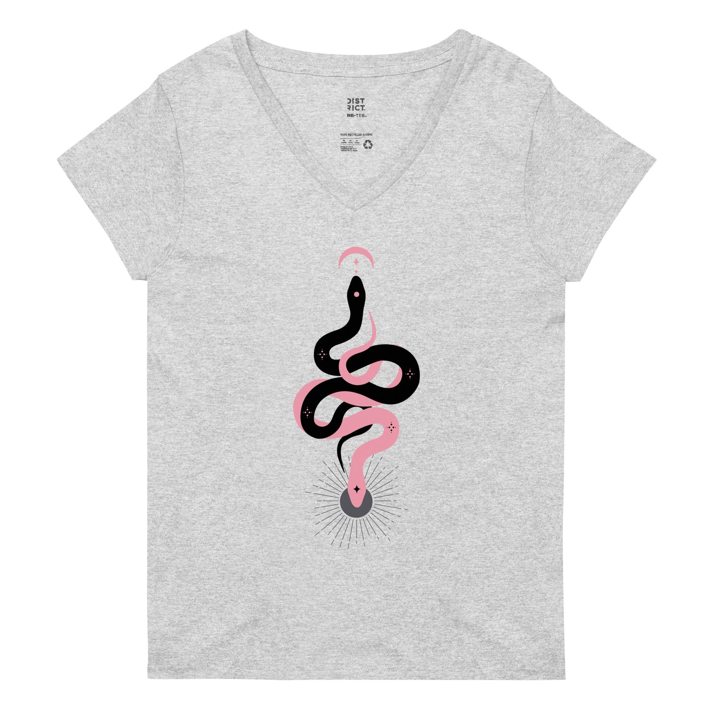 Morbid Alaina Ash Snakes Women's Recycled V-Neck T-Shirt