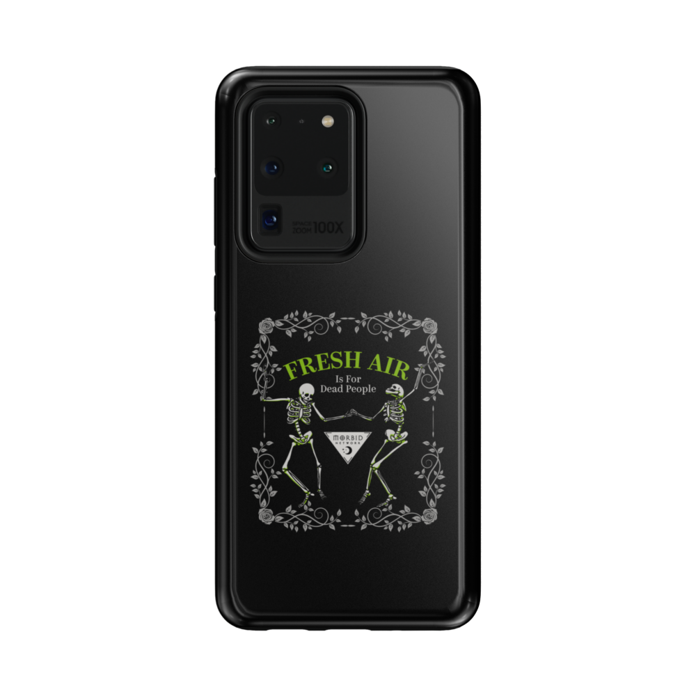 Morbid Fresh Air Is For Dead People Tough Phone Case