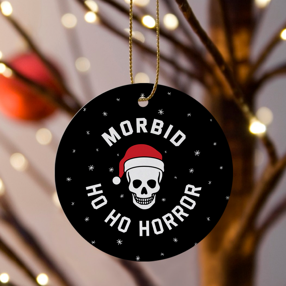 Morbid Ho Ho Horror Personalized Double-Sided Ornament