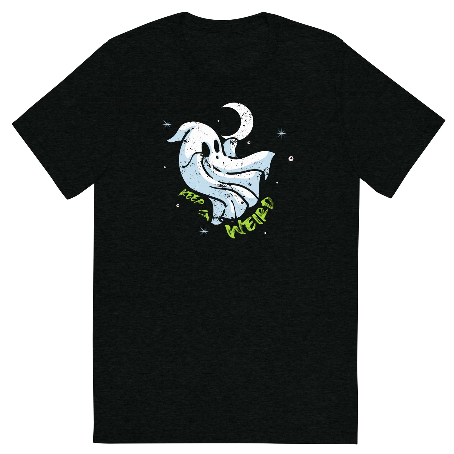 Morbid Keep It Weird Ghost Unisex Tri-Blend T-Shirt