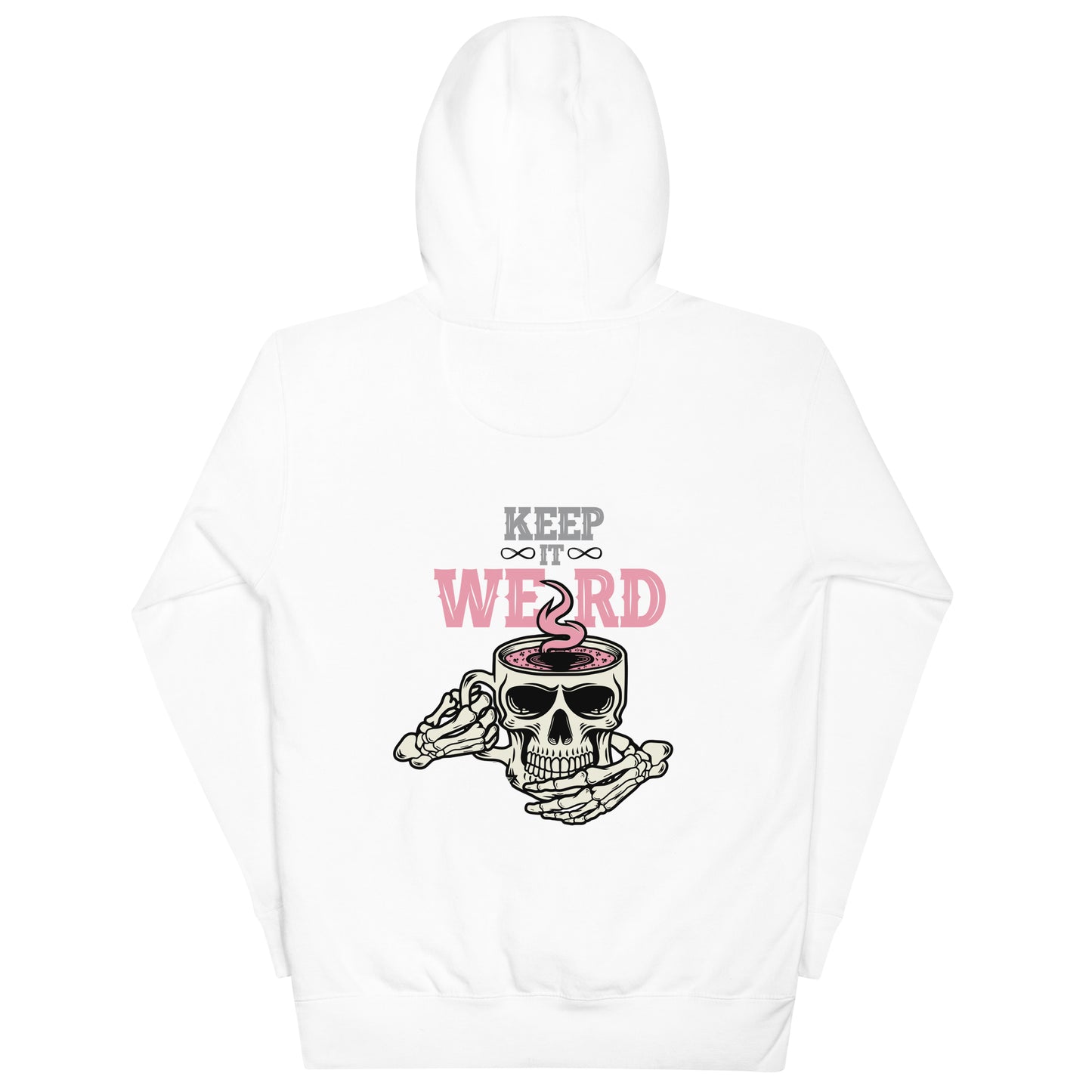Morbid Keep It Weird Skull Hooded Sweatshirt